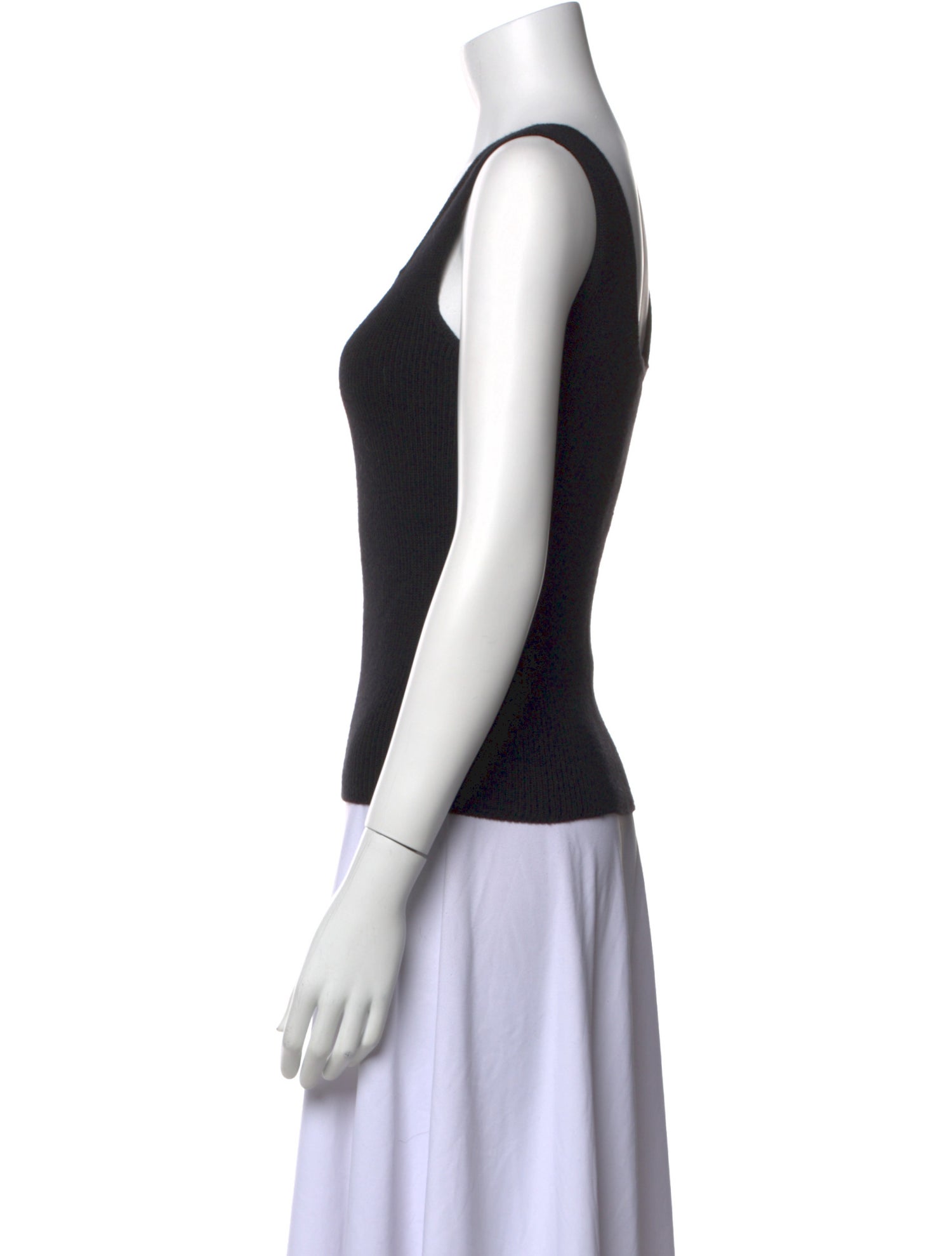 Zang Toi Wool Square Neckline Top