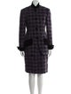Zang Toi Wool Printed Skirt Suit