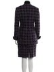 Zang Toi Wool Printed Skirt Suit