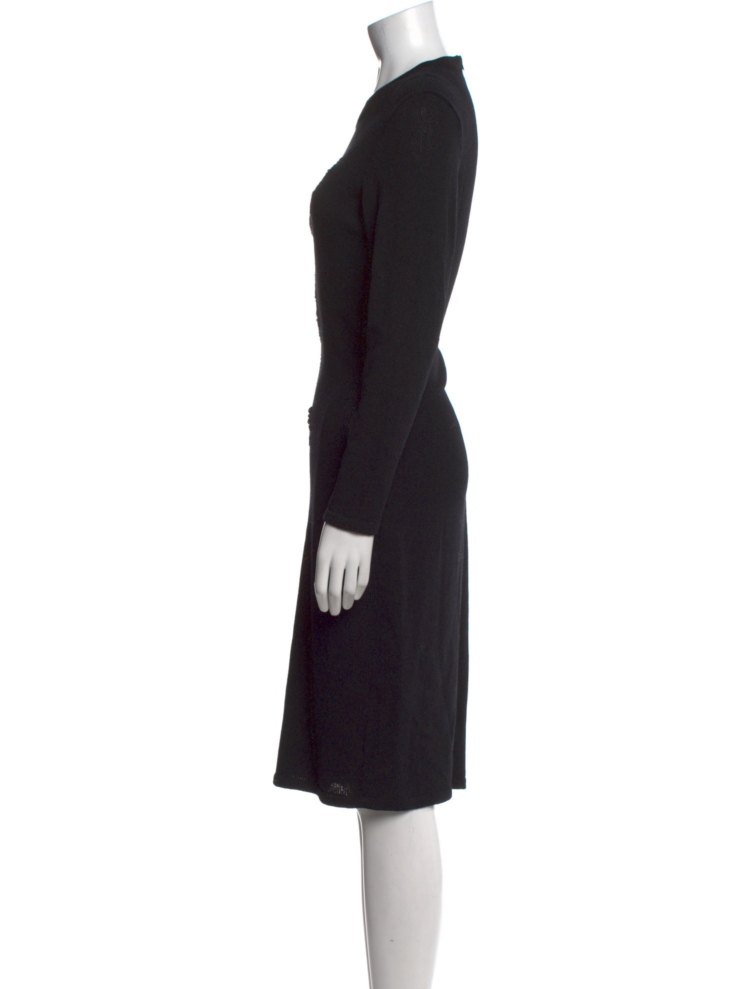 Zang Toi Crew Neck Midi Length Dress