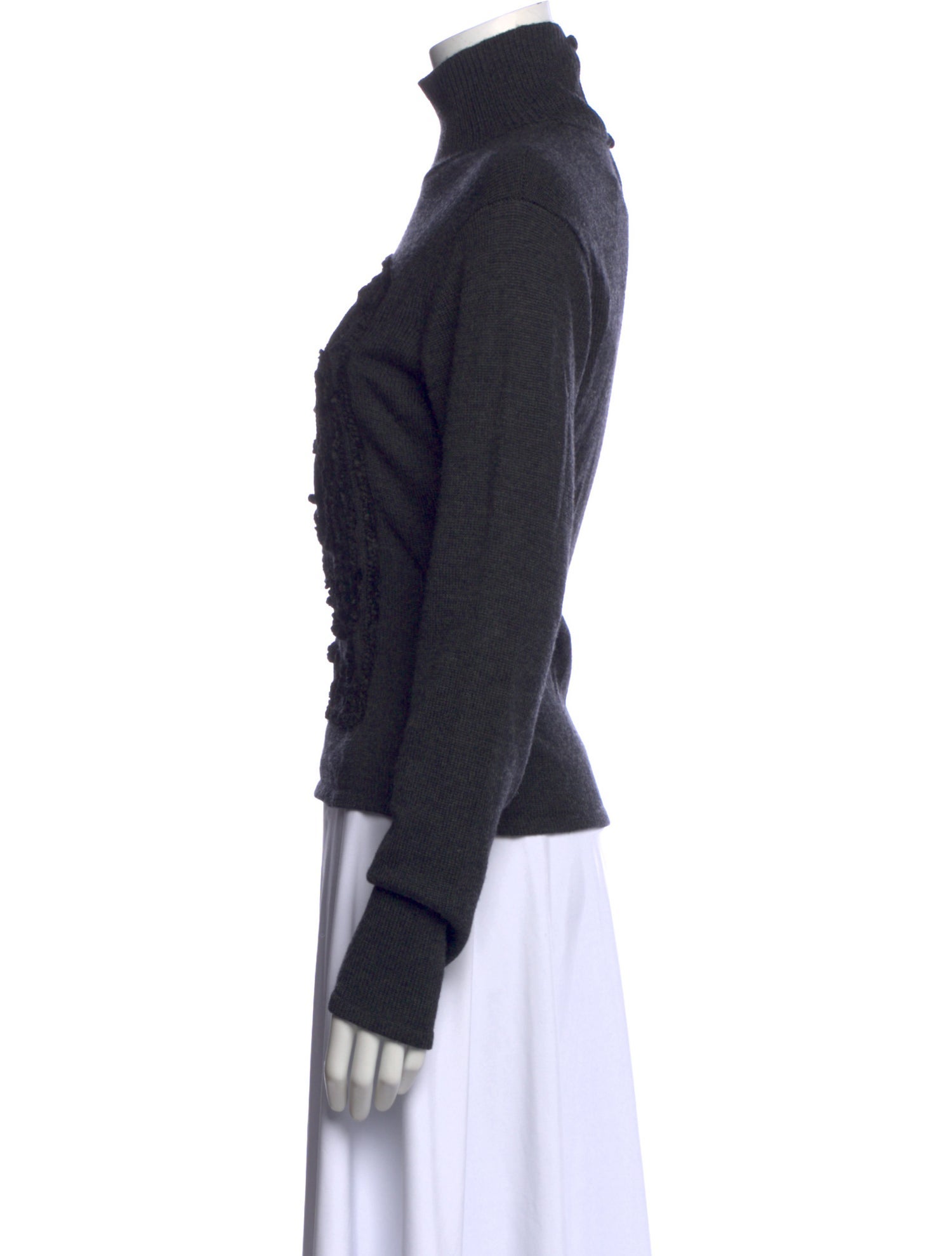 Zang Toi Wool Graphic Print Sweater