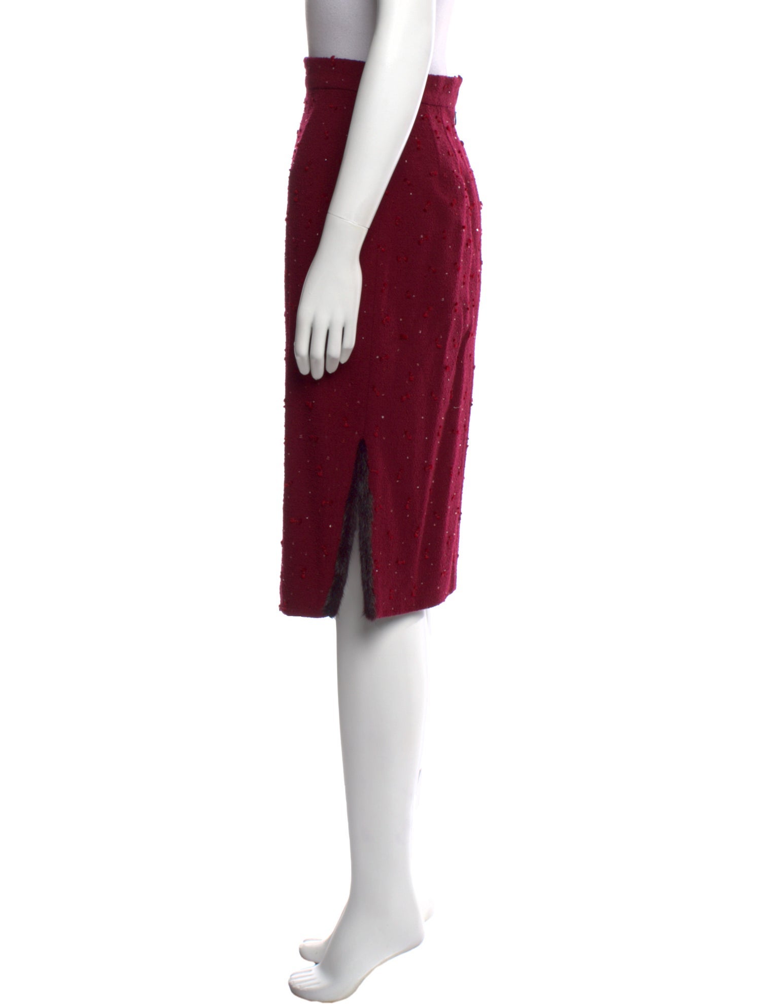 Zang Toi Wool Knee-Length Skirt