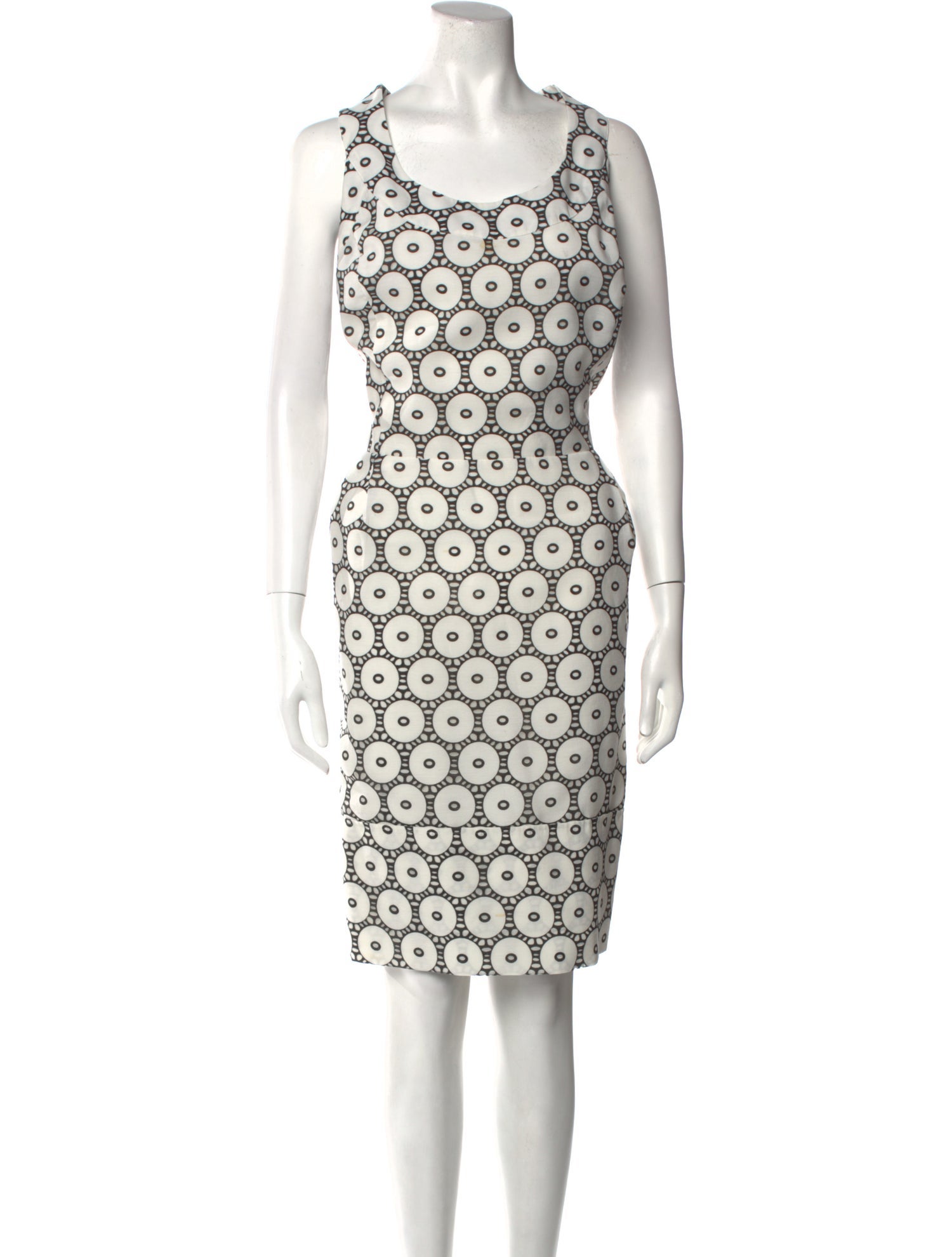 Isabel Toledo Printed Midi Length Dress