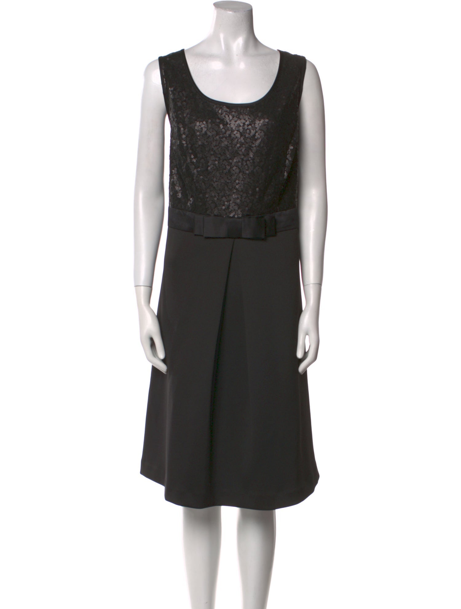 Isabel Toledo Scoop Neck Midi Length Dress