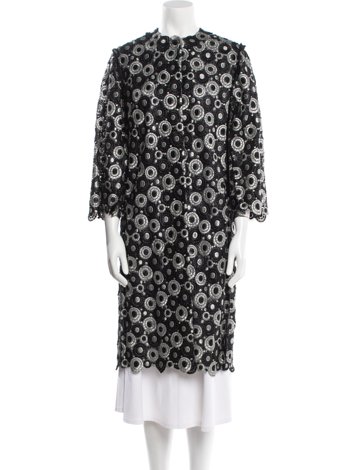 Isabel Toledo Silk Printed Coat