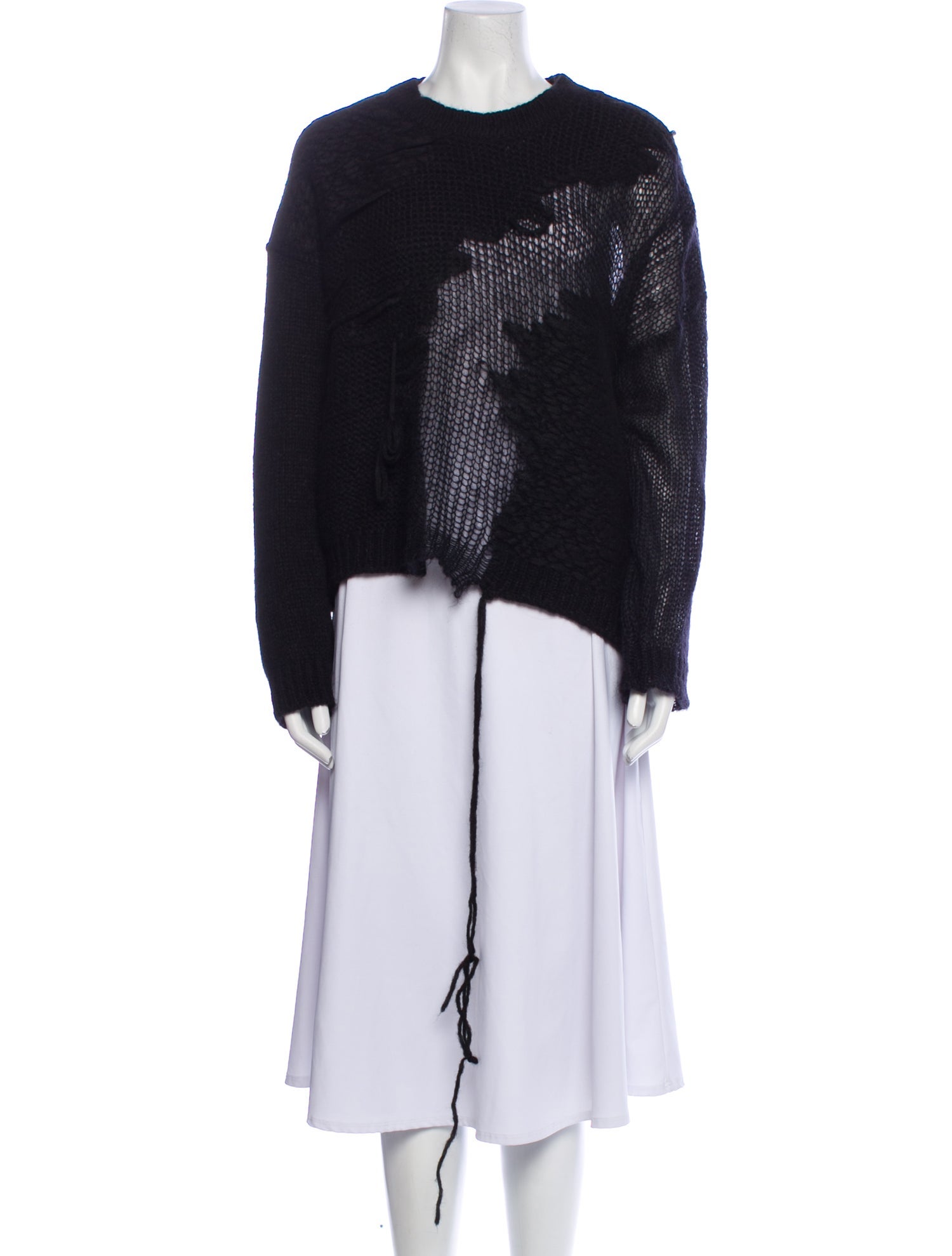 Isabel Toledo Alpaca Crew Neck Sweater