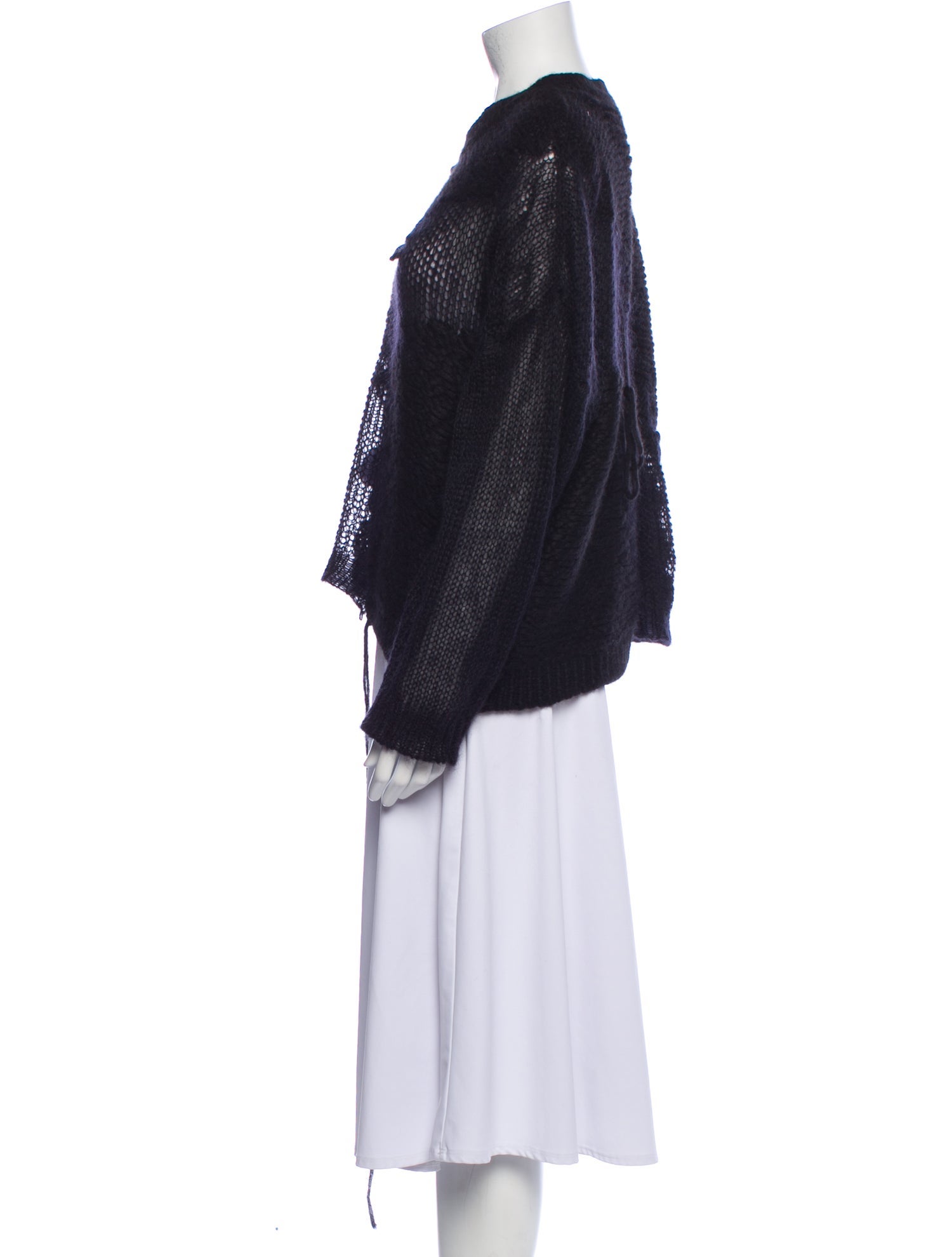 Isabel Toledo Alpaca Crew Neck Sweater