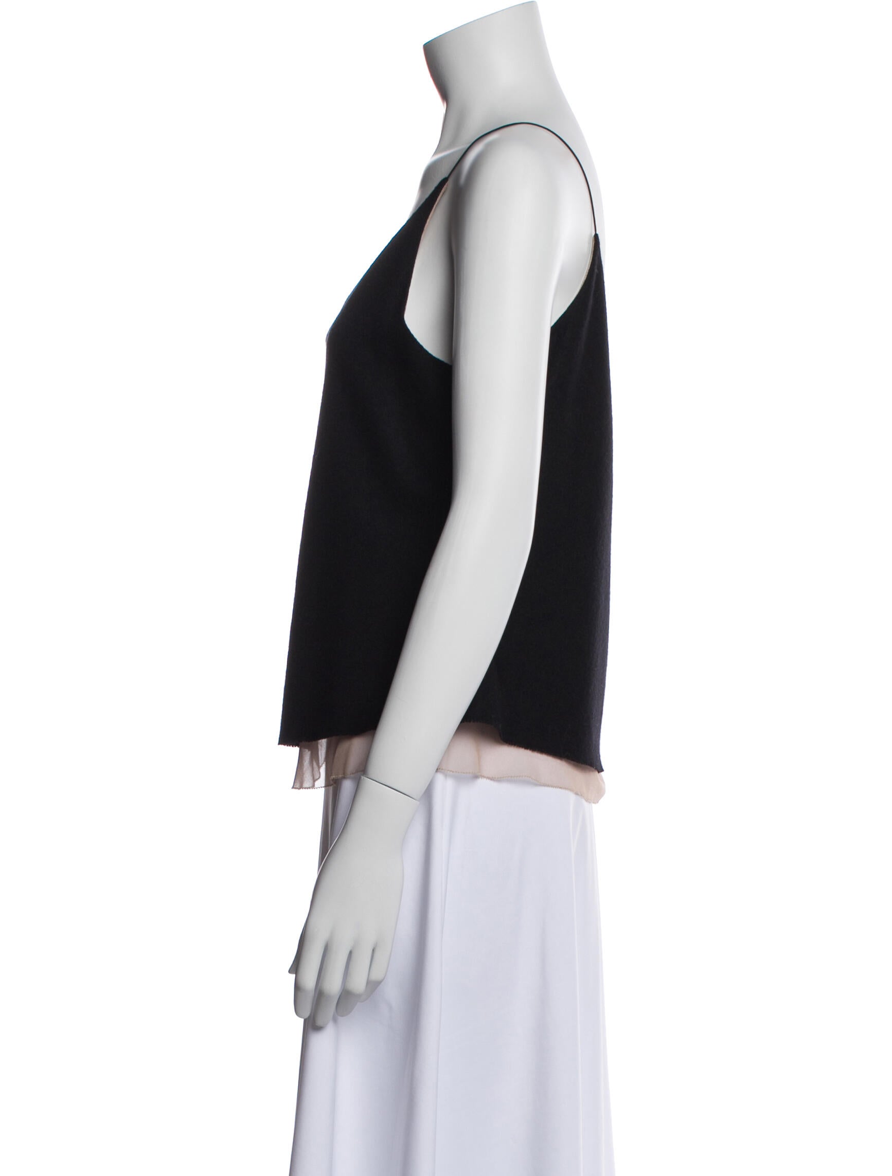 Isabel Toledo Wool Scoop Neck Top