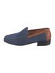 Artioli Denim Colorblock Pattern Loafers