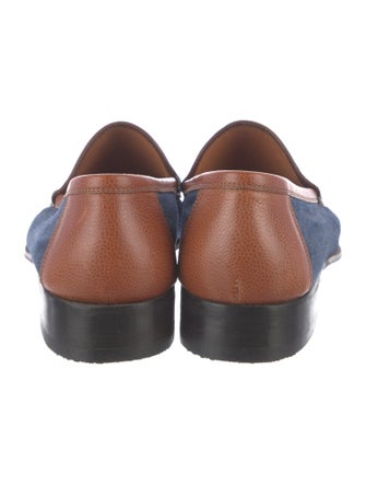 Artioli Denim Colorblock Pattern Loafers