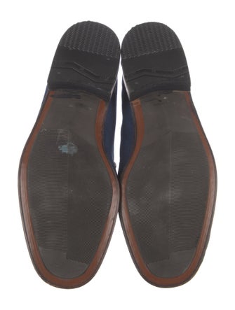 Artioli Denim Colorblock Pattern Loafers