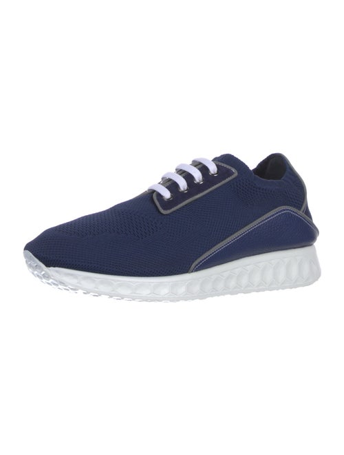 Artioli Nylon Leather Trim Embellishment Athletic Sneakers