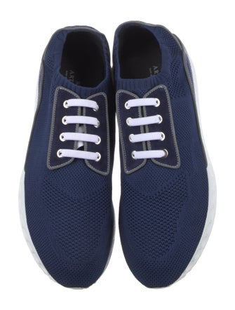 Artioli Nylon Leather Trim Embellishment Athletic Sneakers