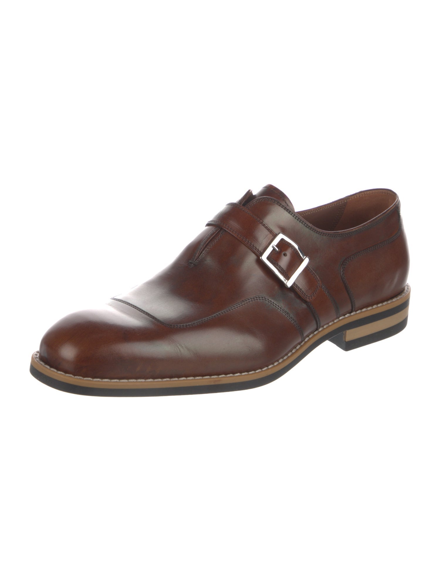 Artioli Leather Monk Straps