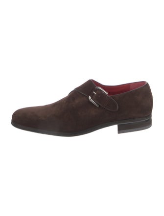 Artioli Suede Monk Straps