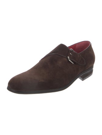 Artioli Suede Monk Straps