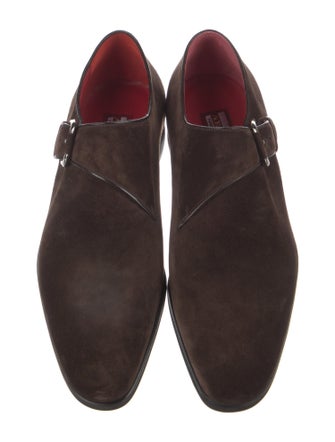 Artioli Suede Monk Straps