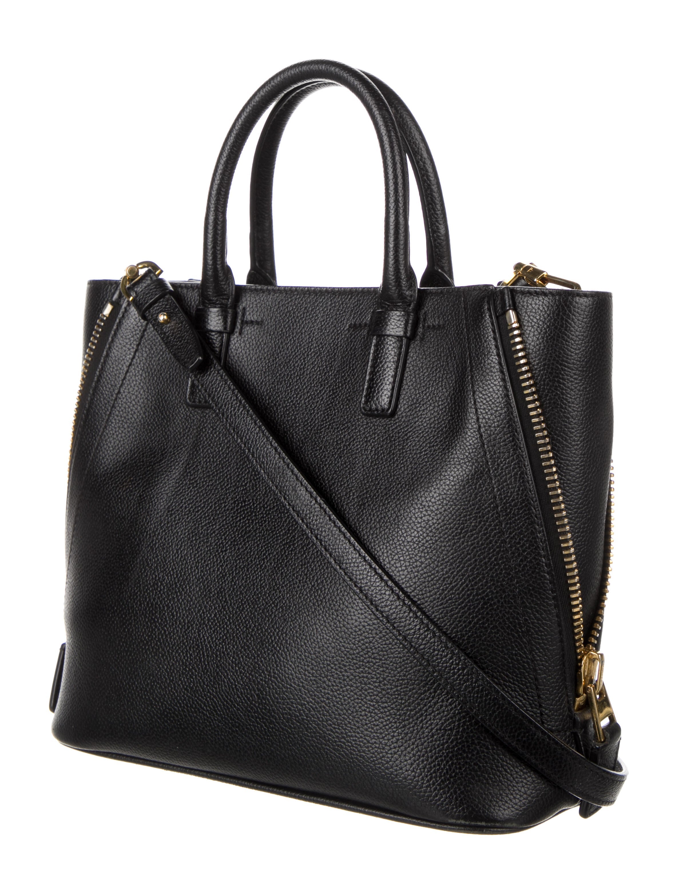 Tom Ford Leather Handle Bag Black Handle Bags, Handbags TOM116300 The RealReal