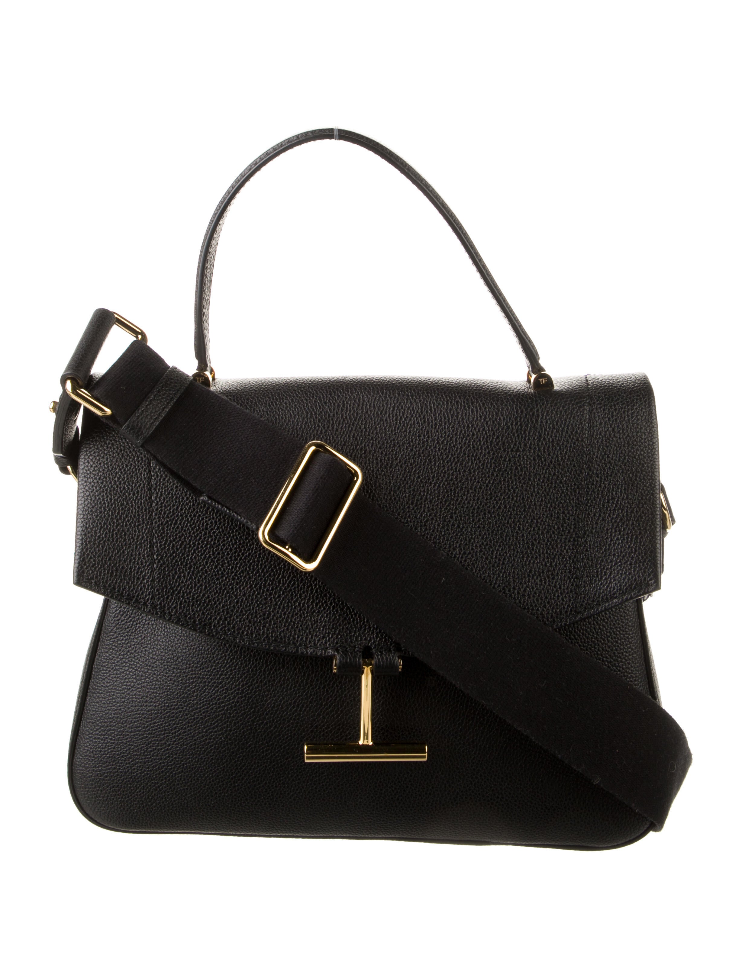 Tom Ford Alix Leather Shoulder Bag Black Shoulder Bags, Handbags