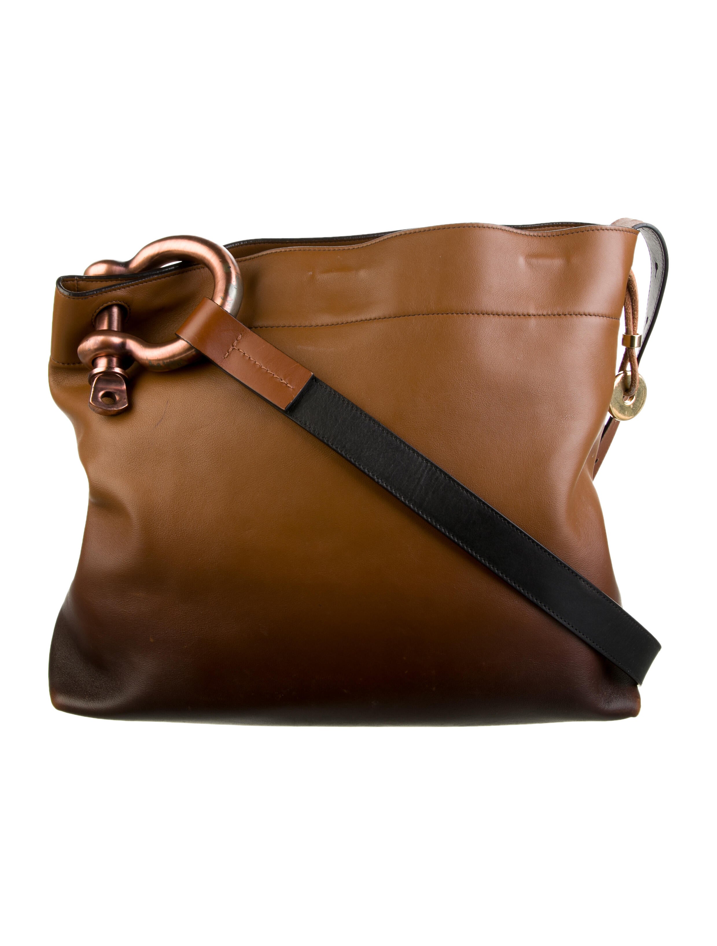Tom Ford Leather Shoulder Bag Brown Shoulder Bags, Handbags