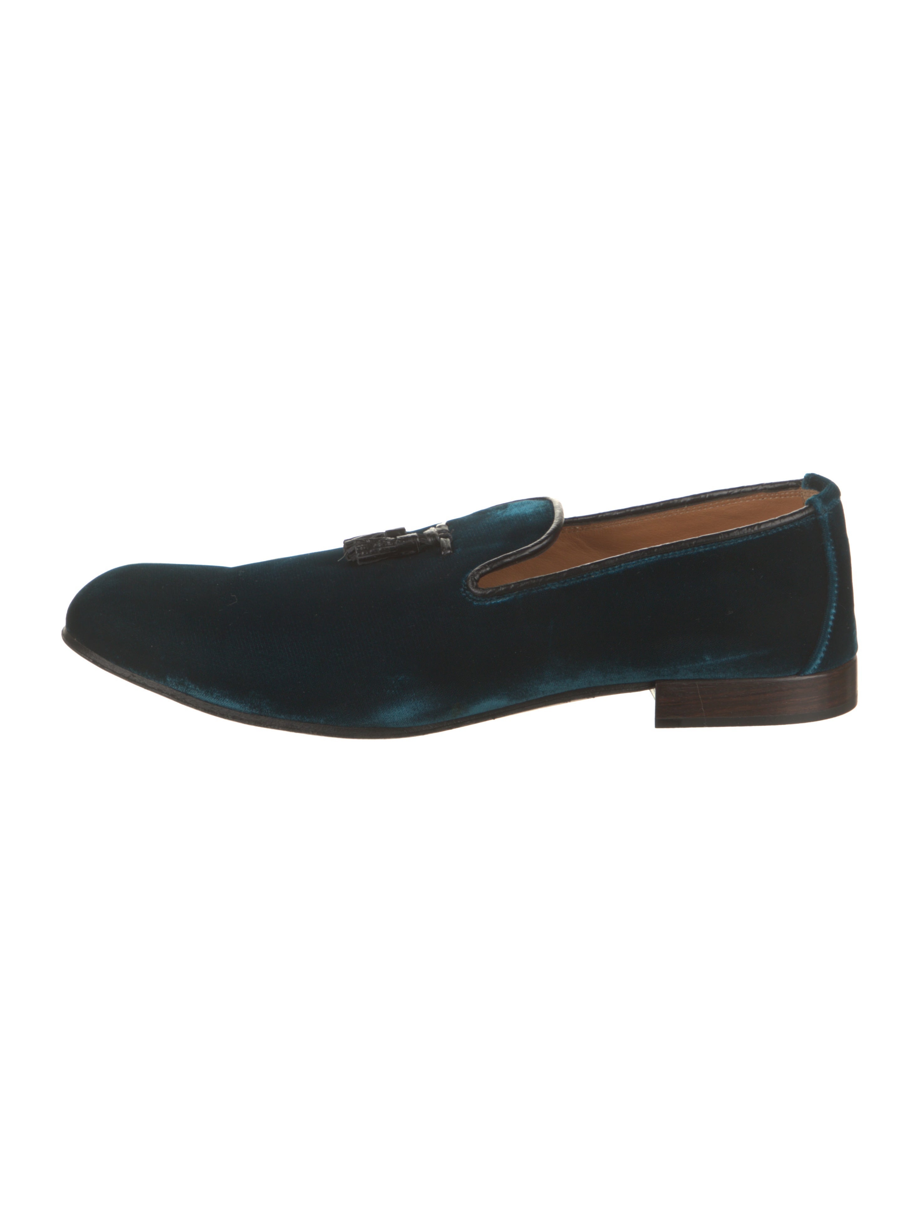 Tom Ford Velvet Loafers Blue Loafers, Shoes TOM143864 The RealReal