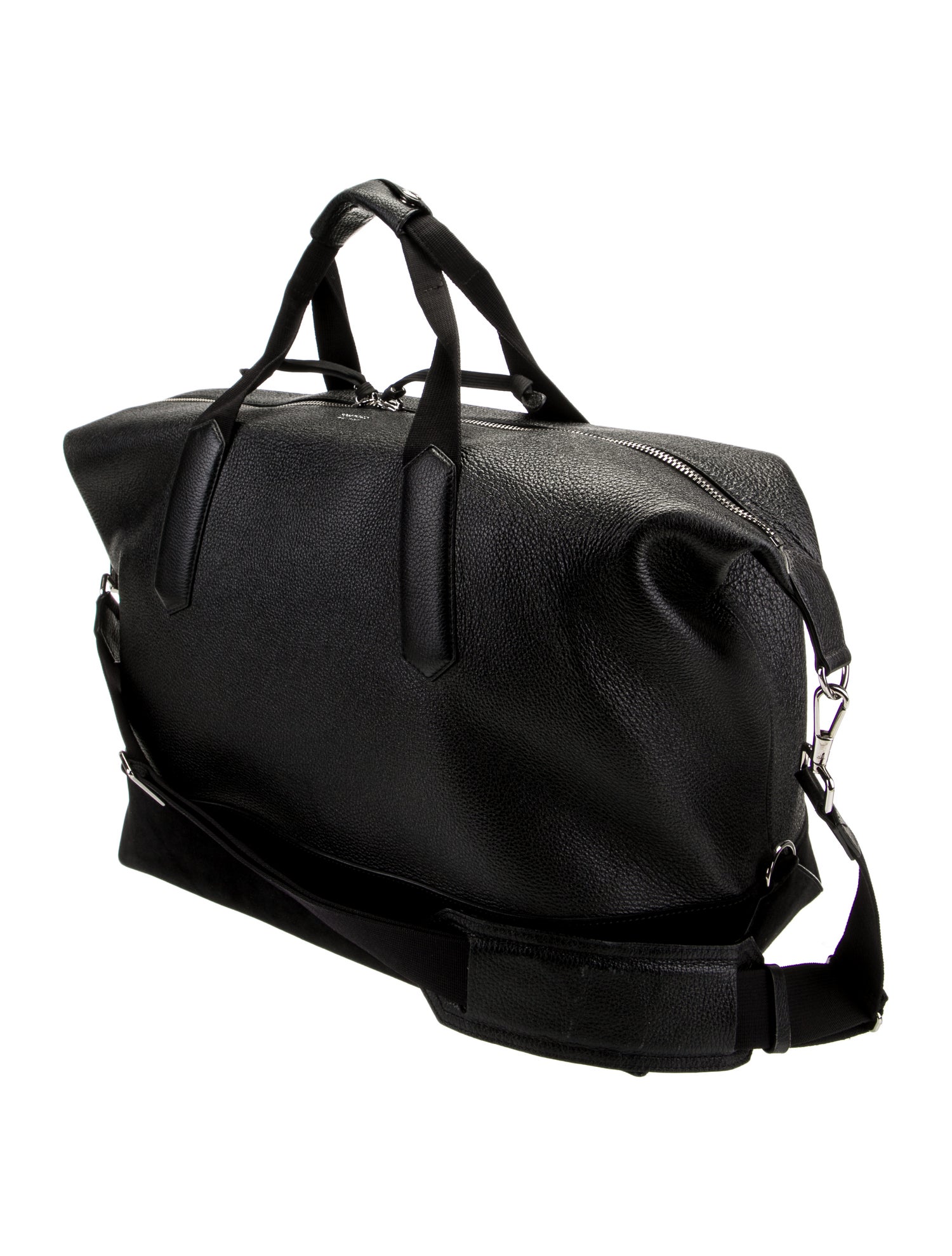 Tom Ford Caviar Leather Weekender Luggage Travel Bag Black Weekenders