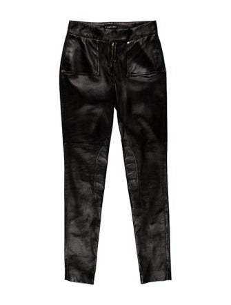 Tom Ford Leather Skinny Leg Pants