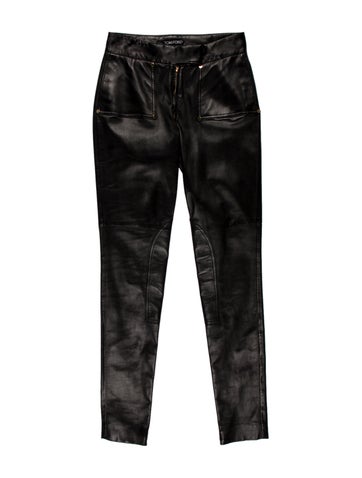 Tom Ford Pants Leather Skinny Leg XXS