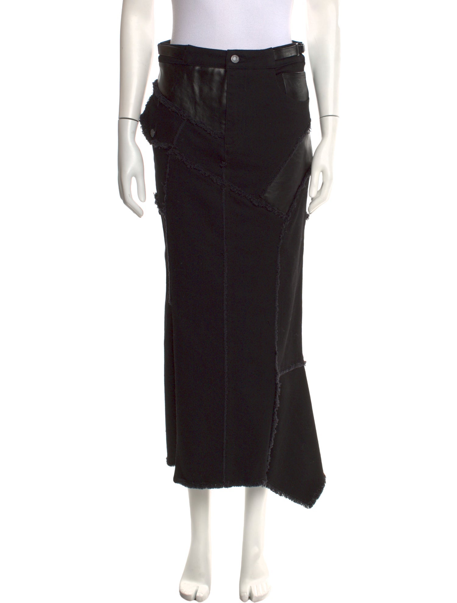 Tom Ford Distressed Accents Midi Length Skirt w/ Tags