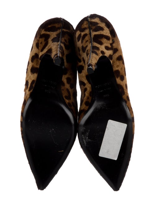 Tom Ford Ponyhair Animal Print Lace-Up Boots