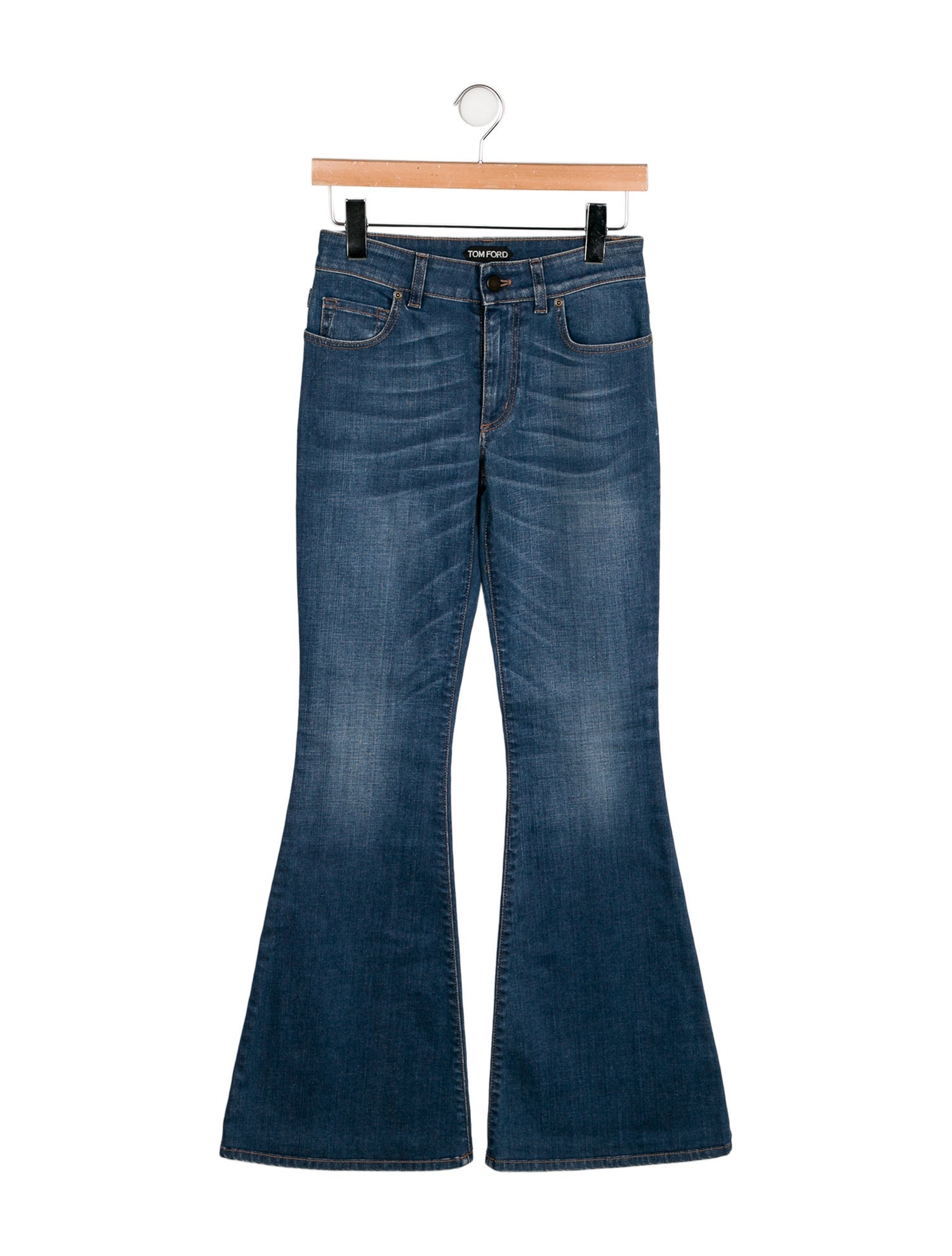 Tom Ford Mid-Rise Wide Leg Jeans