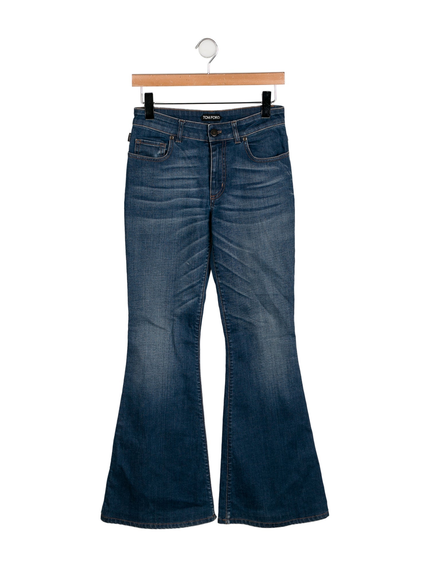 Tom Ford Mid-Rise Wide Leg Jeans