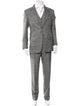 Tom Ford Wool Plaid Print Three-Piece Suit