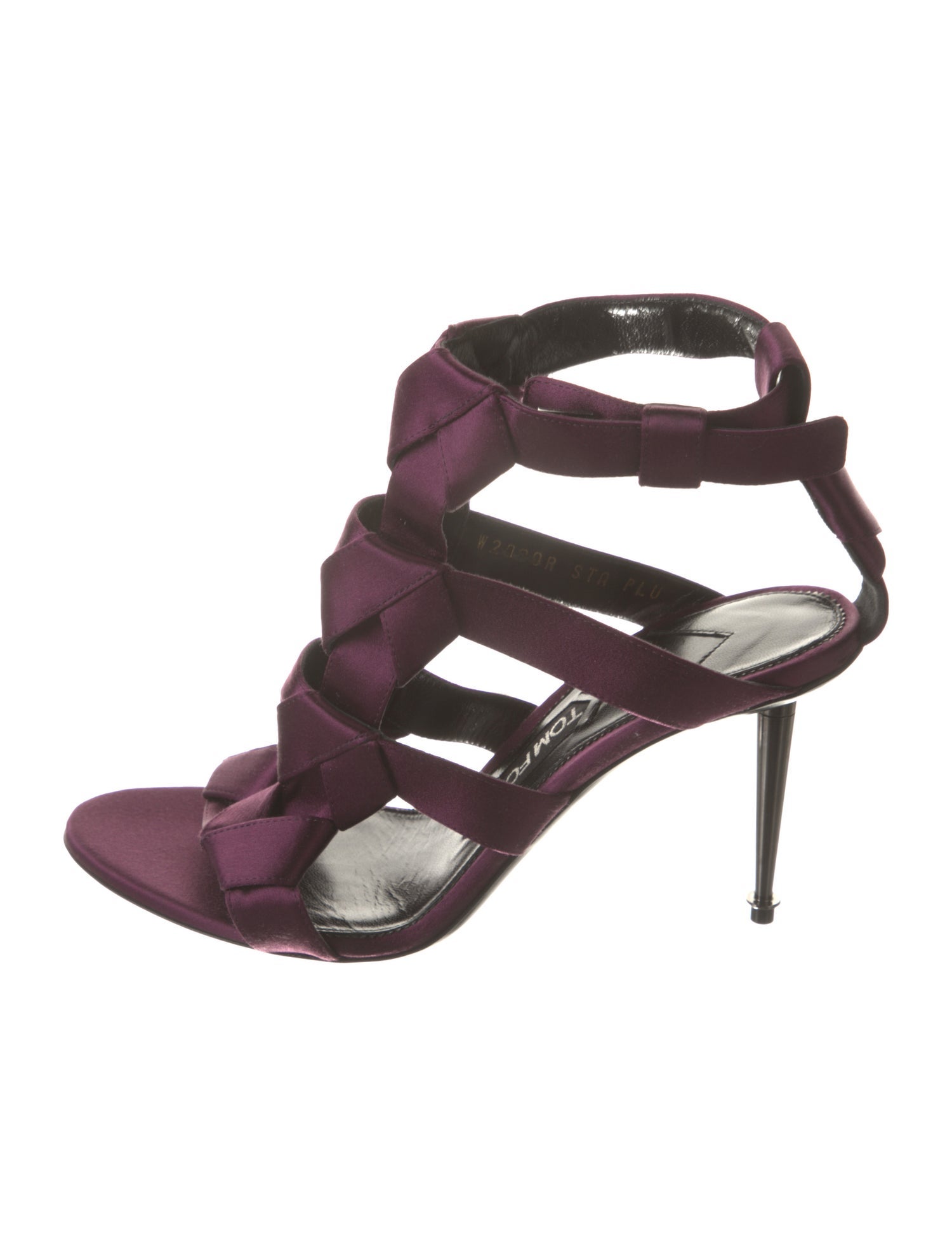 Tom Ford Satin Braided Accents Gladiator Sandals