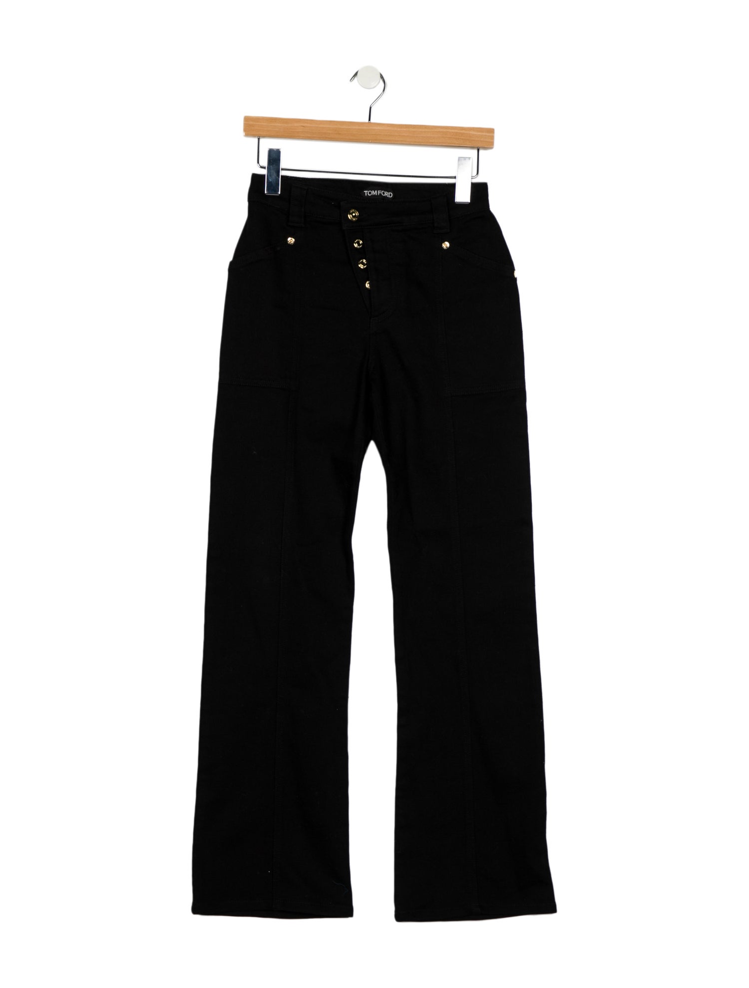 Tom Ford Mid-Rise Wide Leg Jeans