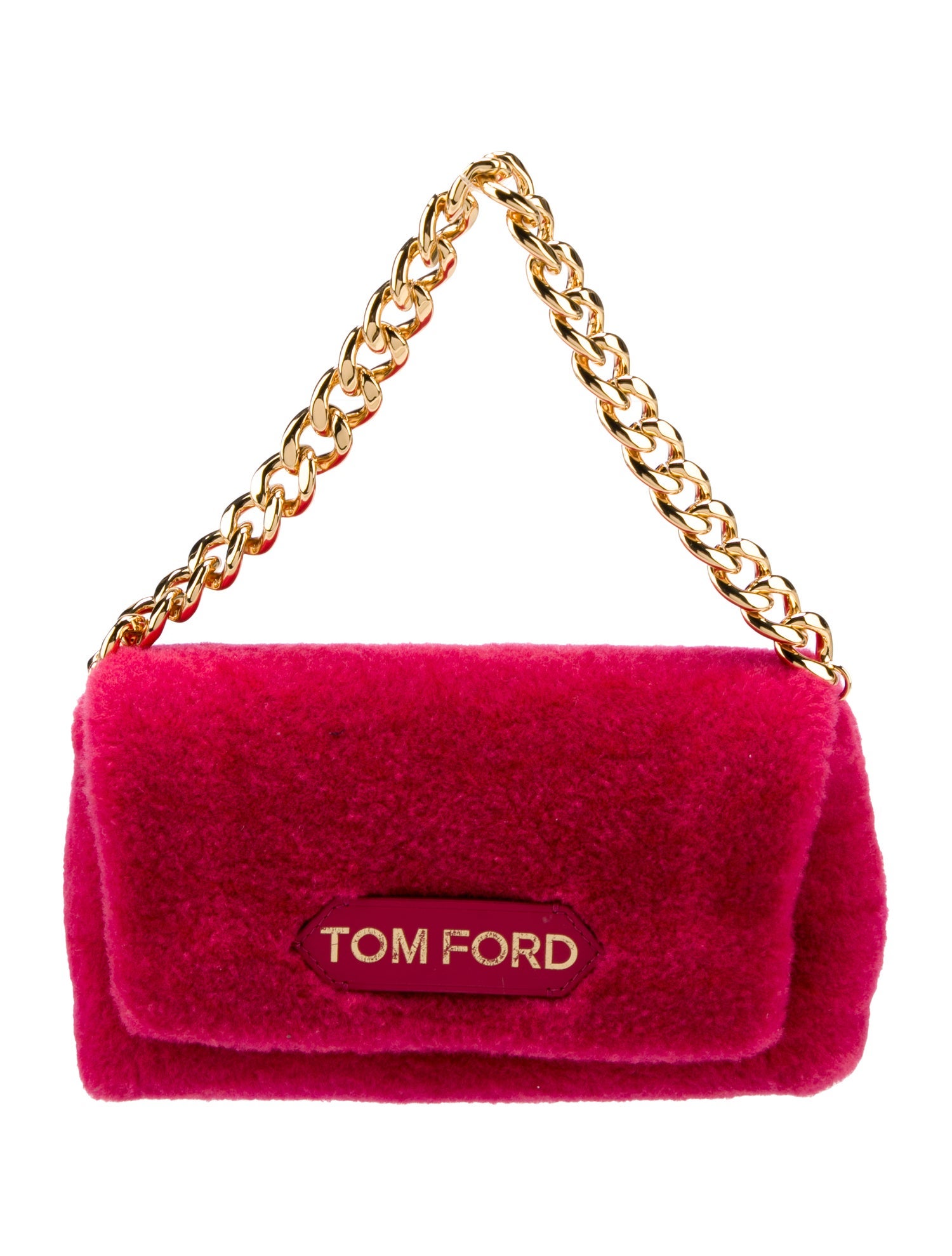 Tom Ford Shearling Top Handle Bag