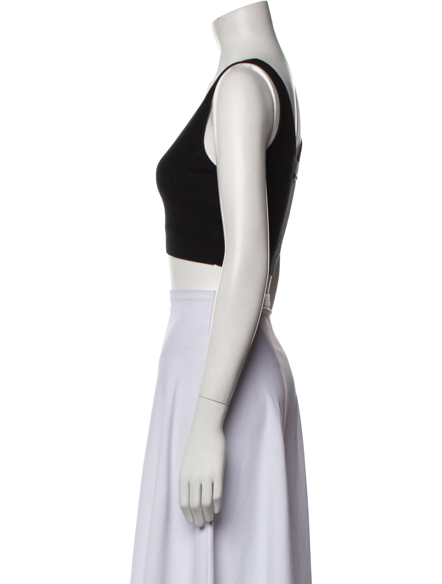 Tom Ford Cashmere Plunge Neckline Crop Top