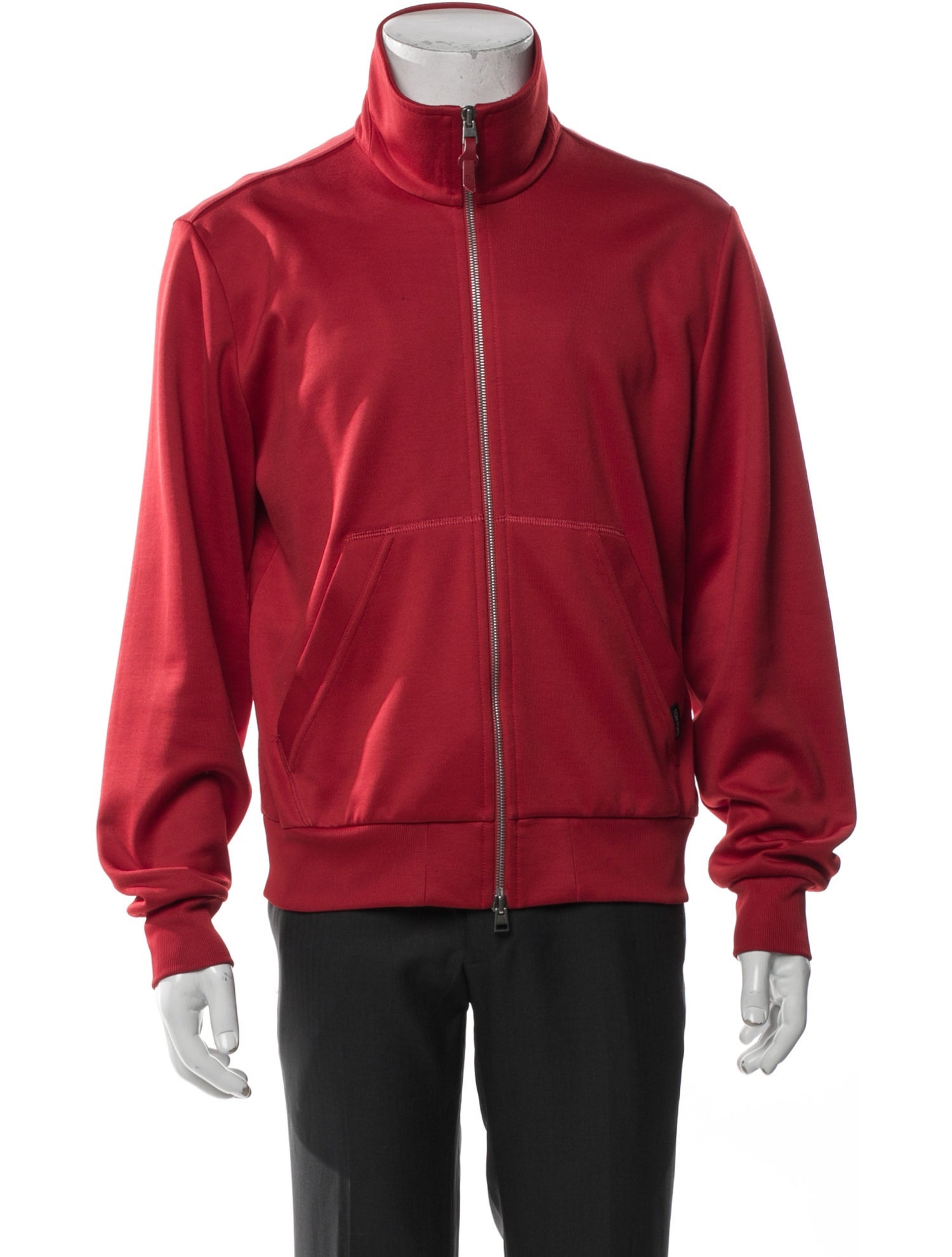 Tom Ford Graphic Print Mock Neck Cardigan