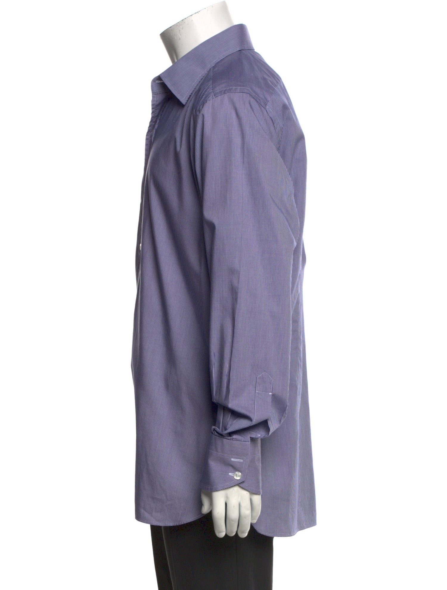 Tom Ford Plaid Print Long Sleeve Dress Shirt