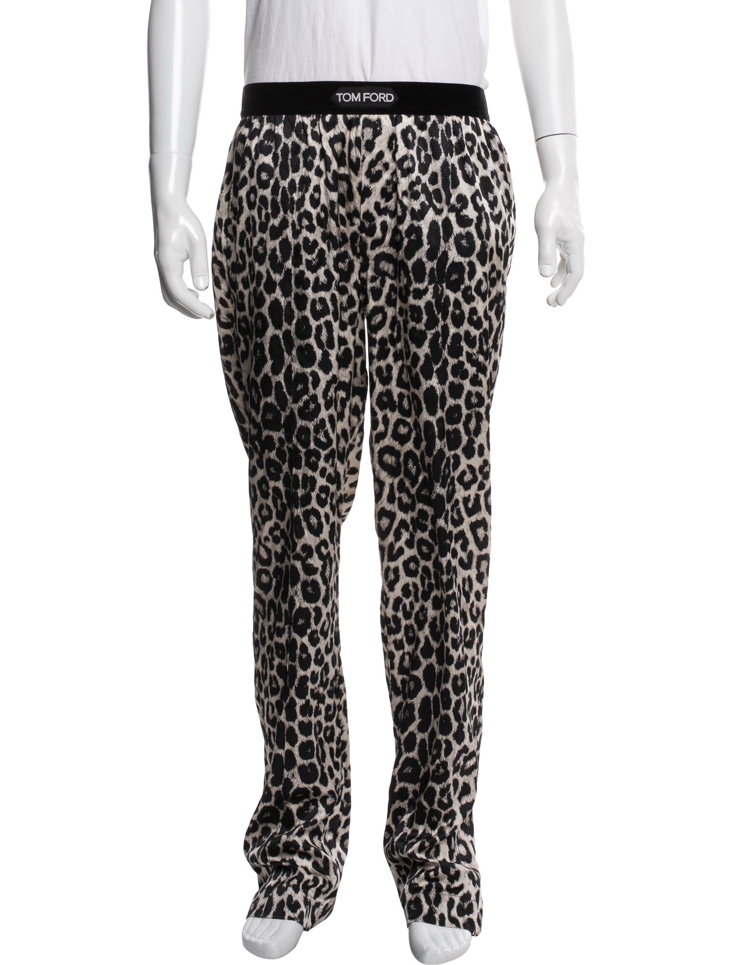 Tom Ford Silk Animal Print Pajama Bottoms
