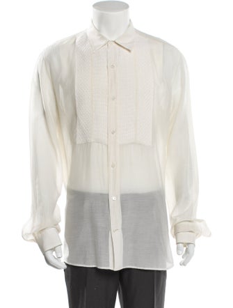 Fendi Long Sleeve Tuxedo Shirt