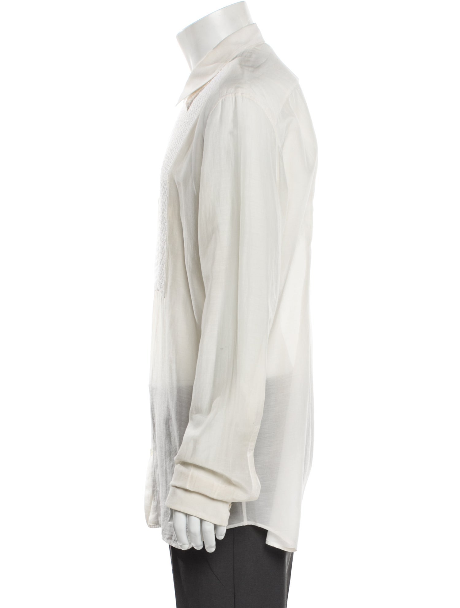 Fendi Long Sleeve Tuxedo Shirt