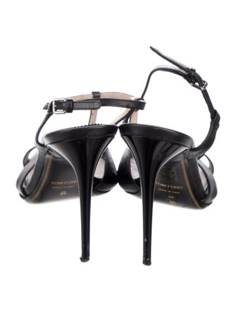 Tom Ford Leather T-Strap Sandals