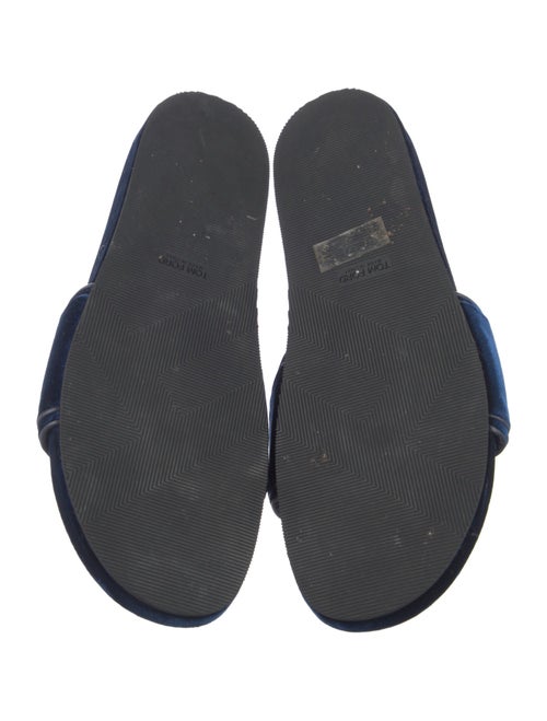 Tom Ford Velvet Chain-Link Accents Slides