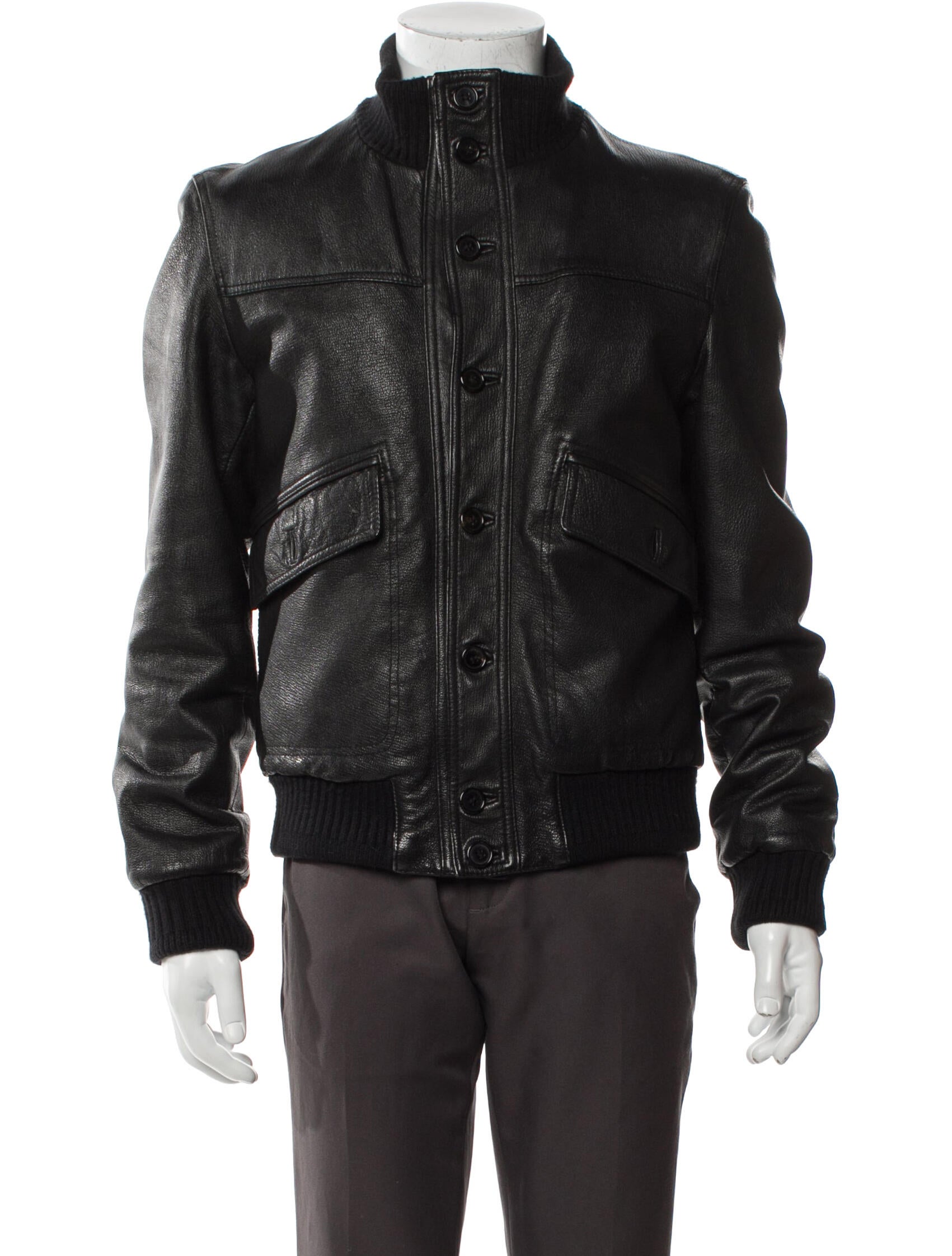 Tom Ford Leather Bomber Jacket