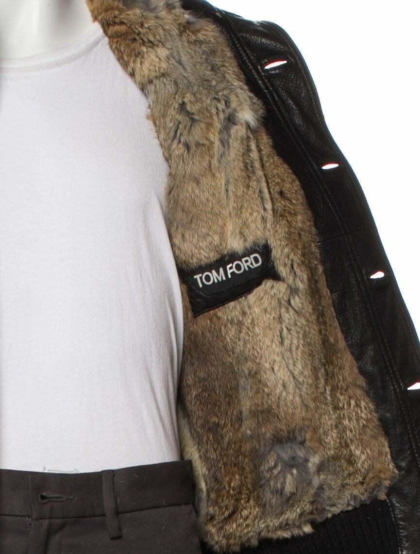 Tom Ford Leather Bomber Jacket