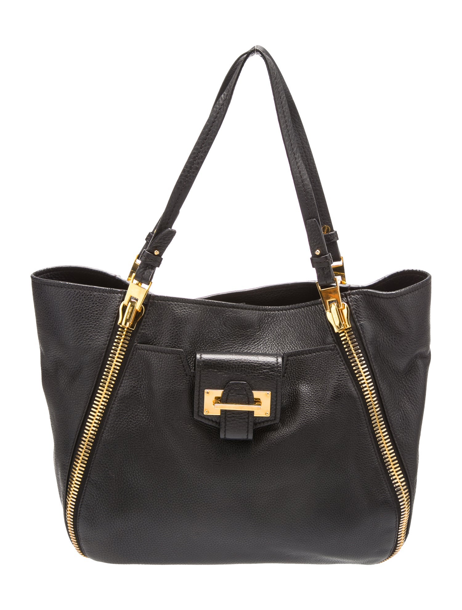 Tom Ford Leather Top Handle Bag