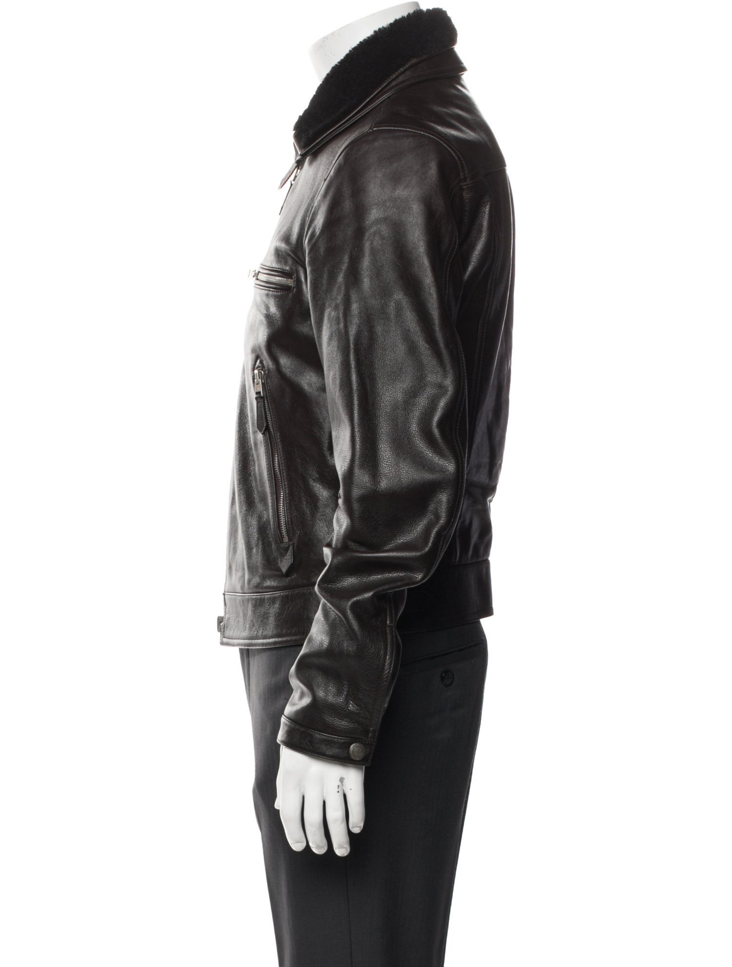 Tom Ford Calf Leather Moto Jacket