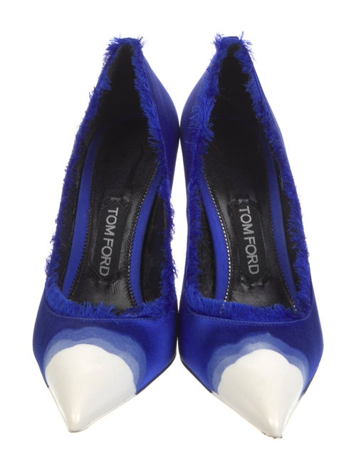 Tom Ford Satin Raw-Edge Trim Pumps