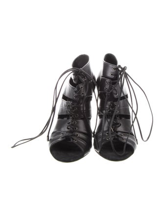 Tom Ford Leather Lace-Up Boots